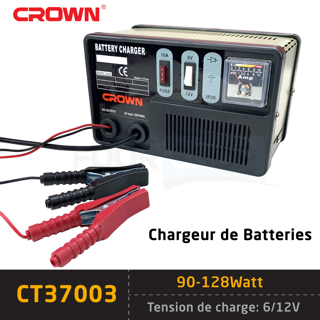 Chargeur de batterie 12-24V 180W CROWN