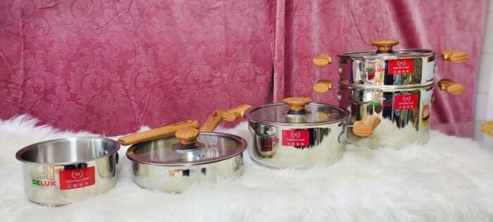 طقم أدوات الطبخ المكون من 4 قطع : Batterie de cuisine 4 pièces Delux in004027 - Image 2