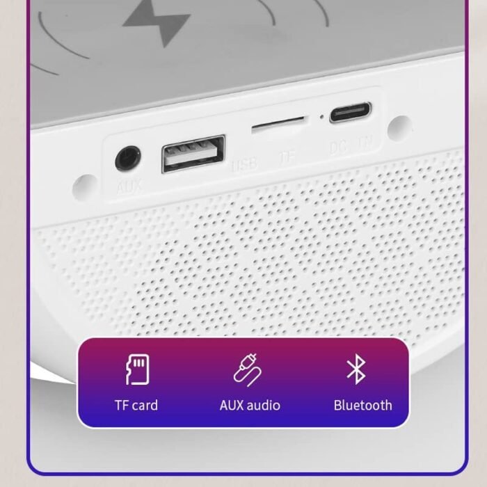 سماعة بلوتوث مع مصباح طاولةو شاحن لاسلكي :ENCEINTE BLUETOO AVEC LAMPE DE TABLE ET CHARGEUR SANS FIL HM-2301 - Image 6