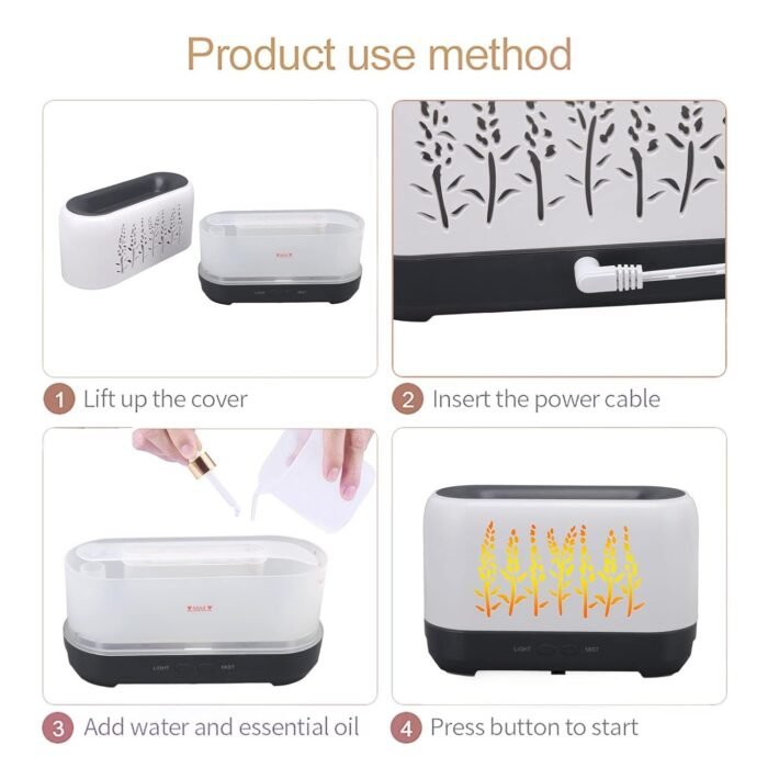 جهاز ترطيب الهواء و نشر الزيوت العطرية -مبخرة- : Humidificateur d'air et diffuseur d'huiles essentielles à ultrasons -vaporisateur- RF/KF8808 - Image 5