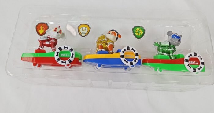 مجموعة من 3 شخصيات من paw patrol  مع السيارات الخاصة بها: Lot de 3 figurines avec véhicules de la Pat'Patrouille 18668-10 - Image 3