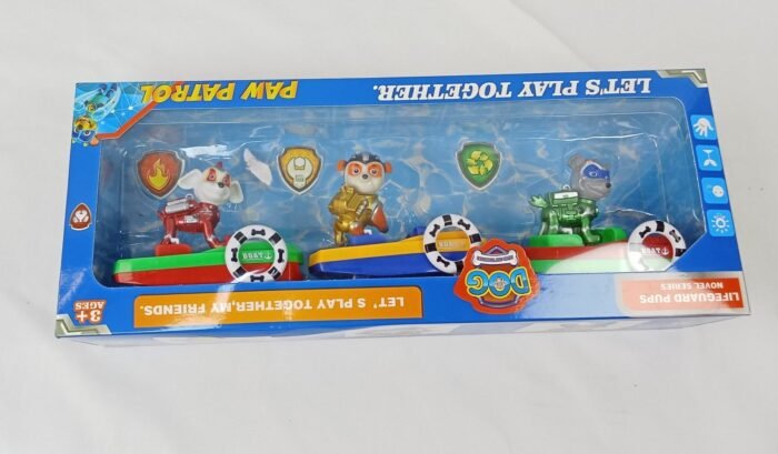 مجموعة من 3 شخصيات من paw patrol  مع السيارات الخاصة بها: Lot de 3 figurines avec véhicules de la Pat'Patrouille 18668-10 - Image 4