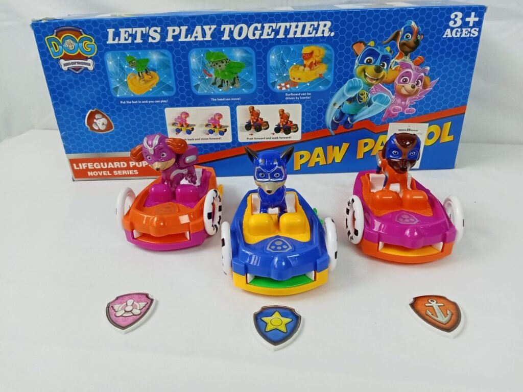 مجموعة من 3 شخصيات من paw patrol مع السيارات الخاصة بها   : Lot de 3 figurines avec véhicules de la Pat'Patrouille 190941 4