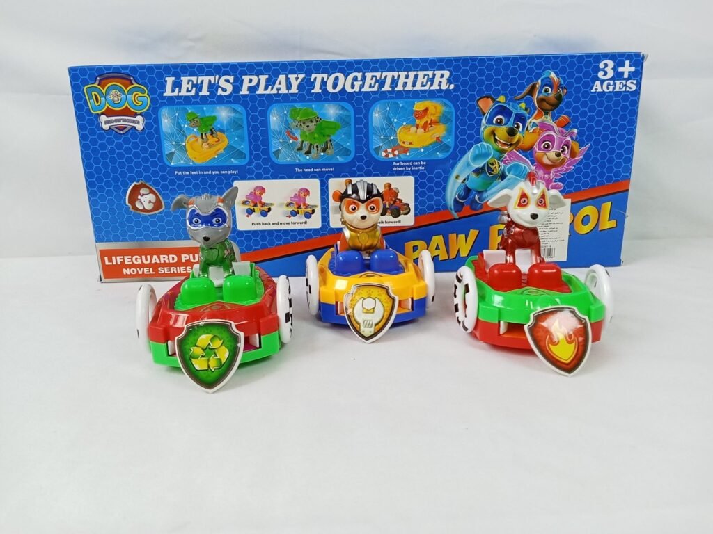 مجموعة من 3 شخصيات من paw patrol  مع السيارات الخاصة بها: Lot de 3 figurines avec véhicules de la Pat'Patrouille 18668-10 - Image 2