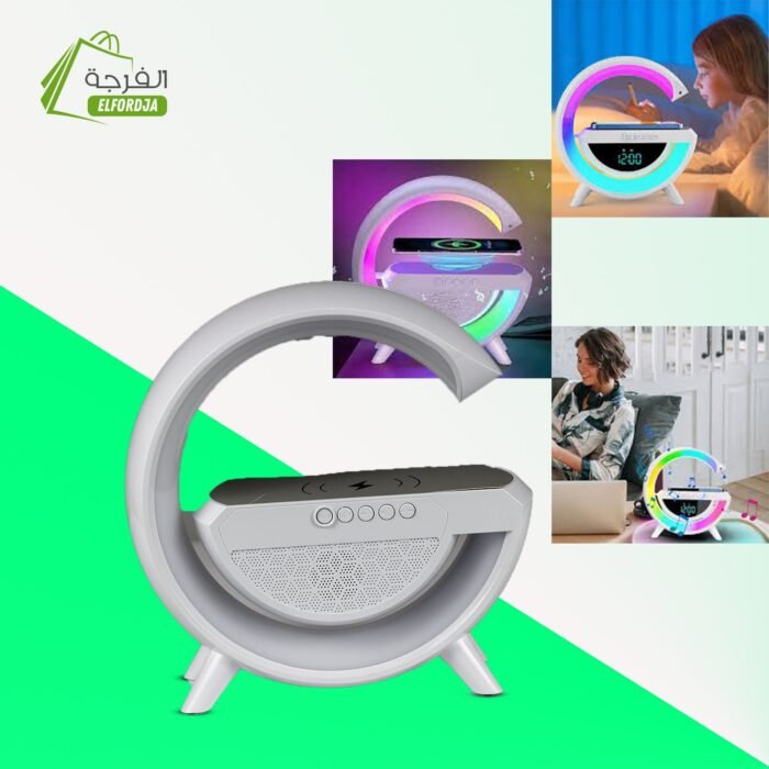 سماعة بلوتوث مع مصباح طاولةو شاحن لاسلكي :ENCEINTE BLUETOO AVEC LAMPE DE TABLE ET CHARGEUR SANS FIL HM-2301 - Image 1