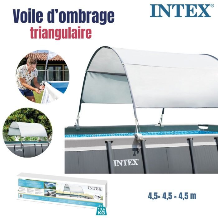 Voile d’ombrage Intex pour Piscine – 3,00 × 1,85 m – شراع تظليل للمسبح - Image 1