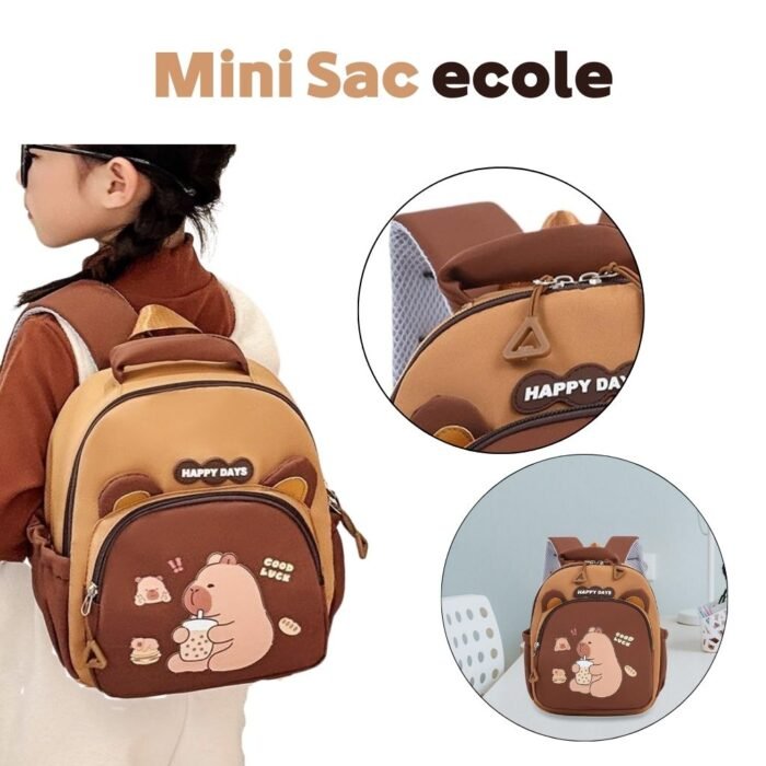 ⁦Mini Sac École – حقيبة مدرسية للأطفال⁩ - الصورة ⁦1⁩