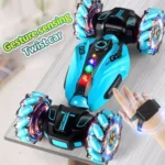 سيارة منقلبة مع حساس تحكم بالإيماءات و جهاز تحكم عن بعد مع إضاءة وموسيقى ورش : Voiture cascadeuse avec capteur de gestes et télécommande avec lumières, musique et pulvérisation 2277-2B - Image 8