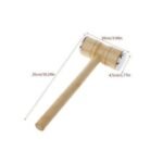 مطرقة لحم خشبية برأس معدني : Maillet à viande en bois à tête métallique RF/002 - Image 3