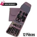 مجموعة مانيكير وباديكير كاملة احترافية 12 قطعة مع حقيبة: Ensemble de manucure et pédicure professionnel complet 12 pièces avec Trousse. WP-9068 - Image 4