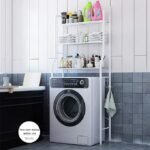 ⁦رف تخزين من 3 طبقات للاستعمال فوق الغسالة او الحمام : Étagère de rangement à 3 niveaux pour lave-linge ou salle de bain 8813⁩ - الصورة ⁦2⁩