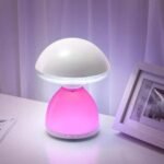 ⁦مصباح ليلي LED على شكل فطر مع مستشعر لمس و7 ألوان RGB : Lampe de chevet LED à capteur tactile Champignon à intensité variable RGB HC868⁩ - الصورة ⁦2⁩