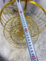 سلة فاكهة معدنية بطبقتين :  Corbeille à fruits en métal à deux étages RF/W-002 - Image 3