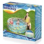 مسبح قابل للنفخ للأطفال بتصميم دائري BESTWAY Piscine Gonflable Ronde Pour Enfants 155/53cm 51045 - Image 5