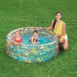 مسبح قابل للنفخ للأطفال بتصميم دائري BESTWAY Piscine Gonflable Ronde Pour Enfants 155/53cm 51045 - Image 6