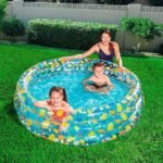 مسبح قابل للنفخ للأطفال بتصميم دائري BESTWAY Piscine Gonflable Ronde Pour Enfants 155/53cm 51045 - Image 7