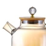 غلاية شاي زجاجية 800 مل (بني شفاف) :  Théière en verre 800 ml (marron transparent) RF/003 - Image 4