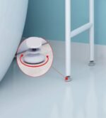 رف تخزين من 3 طبقات للاستعمال فوق الغسالة او الحمام : Étagère de rangement à 3 niveaux pour lave-linge ou salle de bain 8813 - Image 6