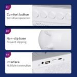 سماعة بلوتوث مع مصباح طاولةو شاحن لاسلكي :ENCEINTE BLUETOO AVEC LAMPE DE TABLE ET CHARGEUR SANS FIL HM-2301 - Image 5