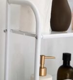 رف تخزين من 3 طبقات للاستعمال فوق الغسالة او الحمام : Étagère de rangement à 3 niveaux pour lave-linge ou salle de bain 8813 - Image 7