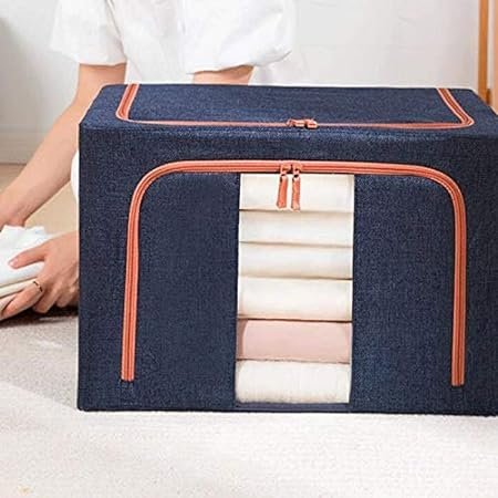 51hWUoAbjL._AC_SY450_.jpg صندوق تخزين الملابس و الافرشة : boîte de rangement pour vêtements et literie RF-063 - Image 1