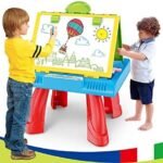 مكتب التعلم والتفاعل فائق التميز 3 في 1 - طاولة تعليم بالعرض - : Bureau d'apprentissage interactif 3-en-1 - Table d'apprentissage avec projecteur RF/YM128