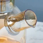 غلاية شاي زجاجية 800 مل (بني شفاف) :  Théière en verre 800 ml (marron transparent) RF/003 - Image 5