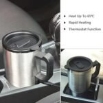 كوب تسخين  كهربائي للسيارة للحفاظ على درجة حرارة المشروب حتى 65 درجة مئوية  : Tasse isotherme pour voiture avec maintien de la température à 65°C - 450 ml RF/140Z - Image 7