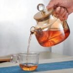 غلاية شاي زجاجية 800 مل (بني شفاف) :  Théière en verre 800 ml (marron transparent) RF/003 - Image 6