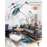 طائرة هليكوبتر بتحكم يدوي مع جهاز تحكم عن بعد : Hélicoptère à induction avec télécommande F180686-6 - Image 4