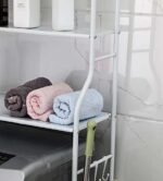 رف تخزين من 3 طبقات للاستعمال فوق الغسالة او الحمام : Étagère de rangement à 3 niveaux pour lave-linge ou salle de bain 8813 - Image 5