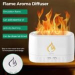 معطر منزلي صحي مع تأثير اللهب  Flame Diffuseur d’huile essentielle et d’arôme pour aromathérapie LA-0630 - Image 2