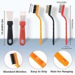 مجموعة تنضيف من 6 فرش معدنية قوية من الفولاذ المقاوم للصدأ/النحاس/النايلون : Kit de nettoyage de 6 brosses métalliques robustes en acier inoxydable/laiton/nylon RF/3805 - Image 2