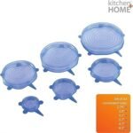 الأغطية المرنة للاطباق من السيليكون 6 قطع : Couvercles flexibles en silicone pour assiettes 6 psc RF/  A210 - Image 4