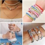 مجموعة خرز الطين وبذور الزجاج مع أدوات لصنع المجوهرات للأطفال 24 فتحة : Ensemble de pendentifs pour la fabrication de bijoux enfant 24 grilles RF-0158 - Image 4