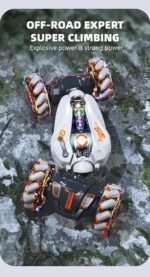 سيارة منقلبة مع حساس تحكم بالإيماءات و جهاز تحكم عن بعد مع إضاءة وموسيقى ورش : Voiture cascadeuse avec capteur de gestes et télécommande avec lumières, musique et pulvérisation 2277-2B - Image 3