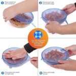 الأغطية المرنة للاطباق من السيليكون 6 قطع : Couvercles flexibles en silicone pour assiettes 6 psc RF/  A210 - Image 5