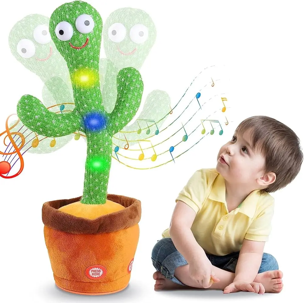 81k31eUVqNL._AC_UF10001000_QL80_.webp لعبة الصبارة الراقصة للاطفال : Cactus danseuse Rechargeable RF/1859-15 - Image 1