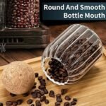 ⁦مجموعة من 3 زجاجات تخزين مختلفة الاحجام مع سدادة من الفلين : Ensemble de 3 bocaux de rangement en verre de différentes tailles avec bouchon en liège 5123-7⁩ - الصورة ⁦6⁩