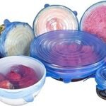 الأغطية المرنة للاطباق من السيليكون 6 قطع : Couvercles flexibles en silicone pour assiettes 6 psc RF/  A210