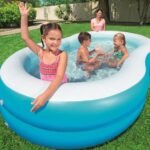 حوض السباحة للأطفال قابل للنفخ بسهولة سيكون جاهز خلال دقائق لساعات من المرح والانتعاش Piscine Gonflable Pour Enfants 262 x 157 x 46 cm Bestway#54117 - Image 6