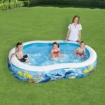 حوض السباحة للأطفال قابل للنفخ بتصميم محبب للبنات والذكور للانتعاش والمرح Piscine Gonflable Pour Enfants 262 x 157 x 46 cm Bestway 54118 - Image 2