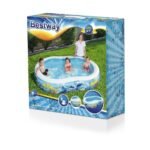 حوض السباحة للأطفال قابل للنفخ بتصميم محبب للبنات والذكور للانتعاش والمرح Piscine Gonflable Pour Enfants 262 x 157 x 46 cm Bestway 54118 - Image 5