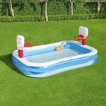 حوض السباحة للأطفال قابل للنفخ مع مرمى كرة السلة Piscine Gonflable avec Basketball Pour Enfants 251x168x102cm Bestway#54122 - Image 2