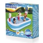 حوض السباحة للأطفال قابل للنفخ مع مرمى كرة السلة Piscine Gonflable avec Basketball Pour Enfants 251x168x102cm Bestway#54122 - Image 4