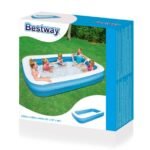 حوض السباحة للأطفال قابل للنفخ بسهولة Piscine Gonflable Rectangulaire Pour Enfants 305x183x46cm Bestway#54150 - Image 4