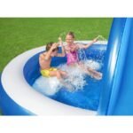 حوض السباحة للأطفال قابل للنفخ بسهولة Piscine Gonflable Pour Enfants Avec Pare-Soleil et Banquette Confortable 241x140cm Bestway#54337 - Image 4