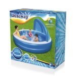 حوض السباحة للأطفال قابل للنفخ بسهولة Piscine Gonflable Pour Enfants Avec Pare-Soleil et Banquette Confortable 241x140cm Bestway#54337 - Image 5