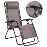 ⁦كرسي استرخاء قابل للطي والتعديل مع وسادة رأس : Chaise Longue Pliante et Réglable avec Oreiller à Tête 440⁩ - الصورة ⁦2⁩