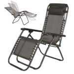 كرسي استرخاء قابل للطي والتعديل مع وسادة رأس : Chaise Longue Pliante et Réglable avec Oreiller à Tête 440